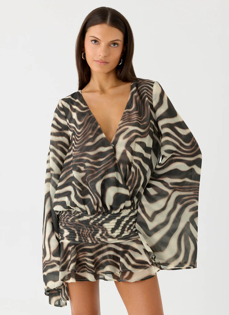 Elisana Mini Vestito - Zebra