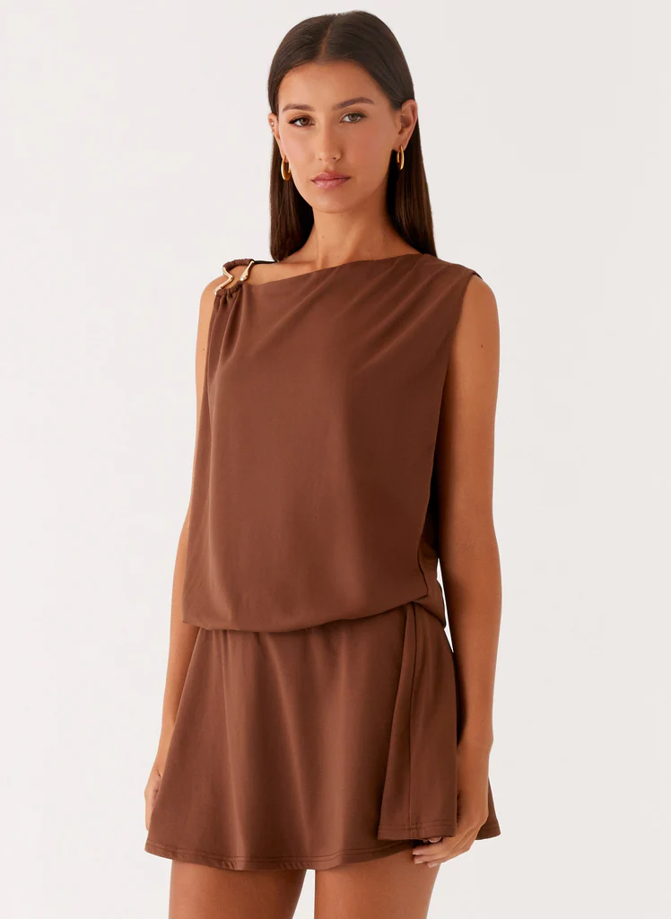 Vestito Mini Ala - Cioccolato