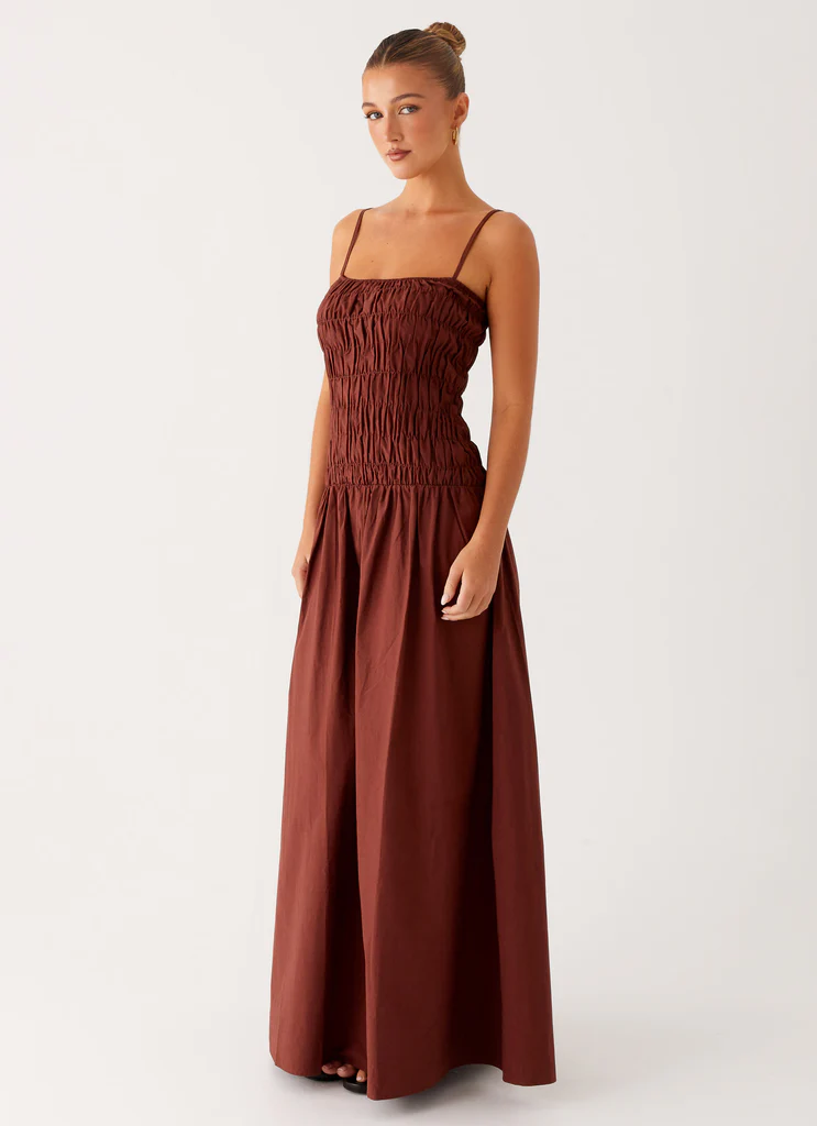 Abito Maxi Brooke - Cioccolato