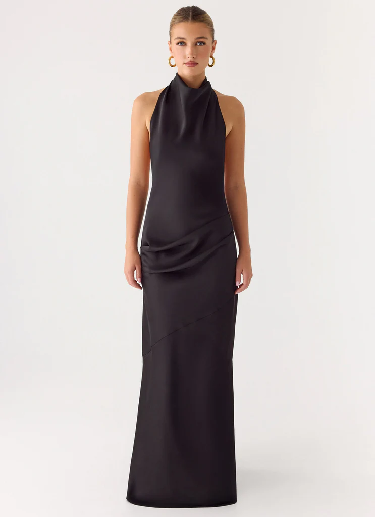 Vestito Maxi a Spalline Back To Life - Nero