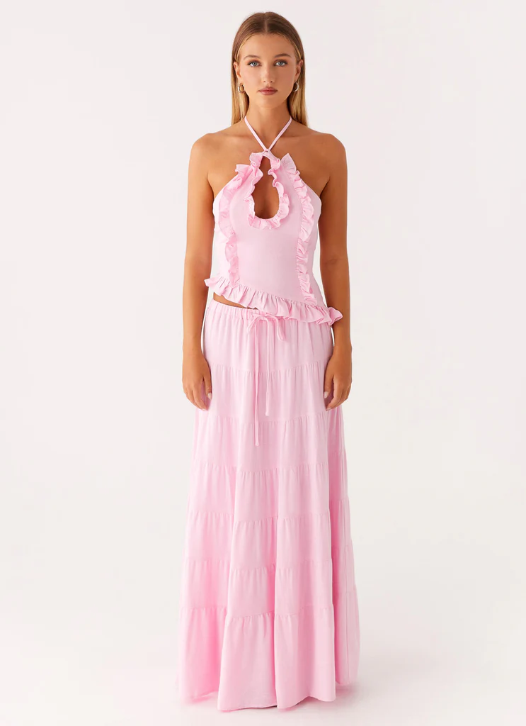 Top in Lino Mariella - Rosa