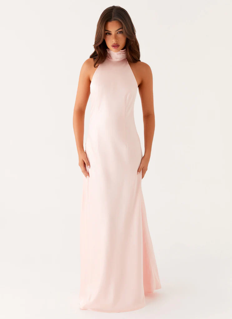 Siani Abito Maxi Senza Schieni - Rosa