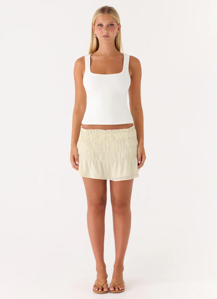 Ellia MinI Skirt - Avorio