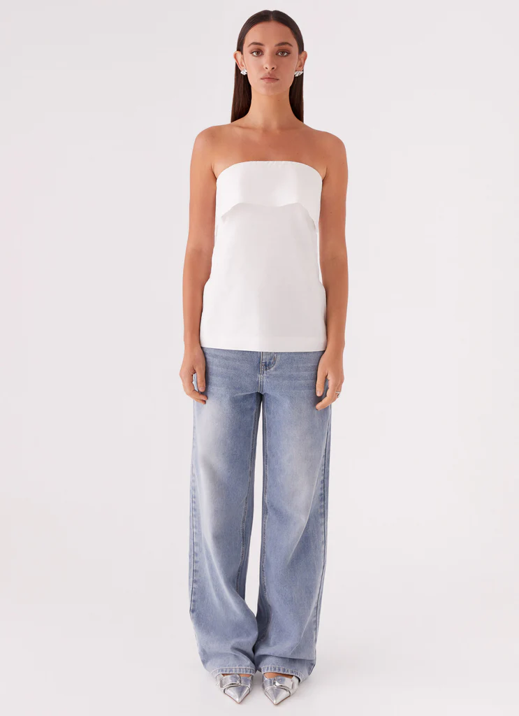 Top in Lino Dalmia - Bianco