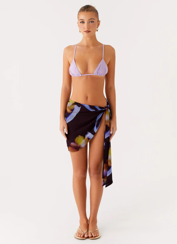 Sarong Golden Blaze - Fiori scuri