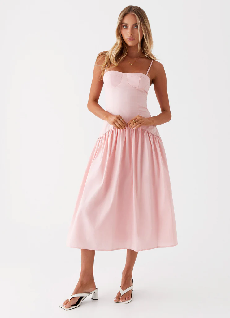 Abito Midi Corset Yvette - Rosa