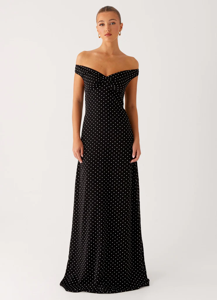 Vestito Maxi Melany - Puntini neri