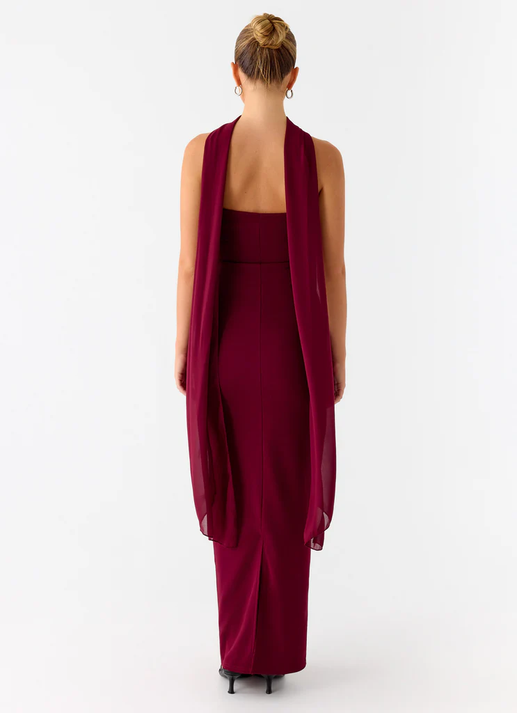 Vestito Maxi Libra - Ciliegia Scuro
