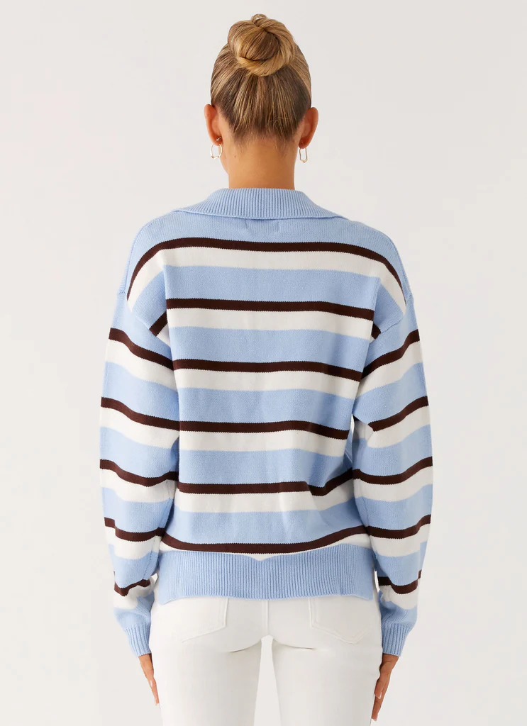 Polo a Strisce Liana - Strisce Blu