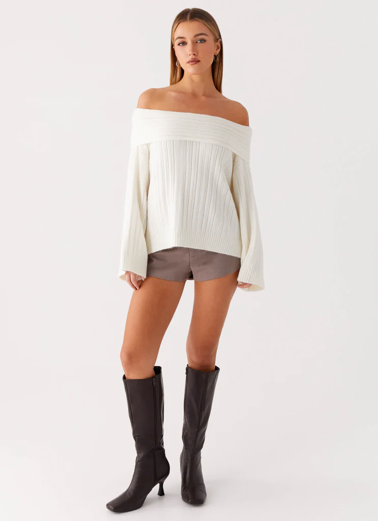 Federica Maglia a Spalle Scoperte - Bianco