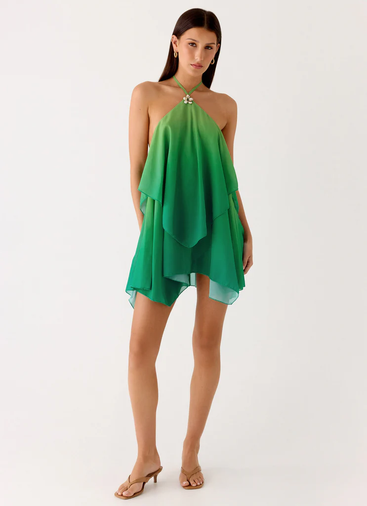 Miniabito Twin Flame - Verde Gradiente
