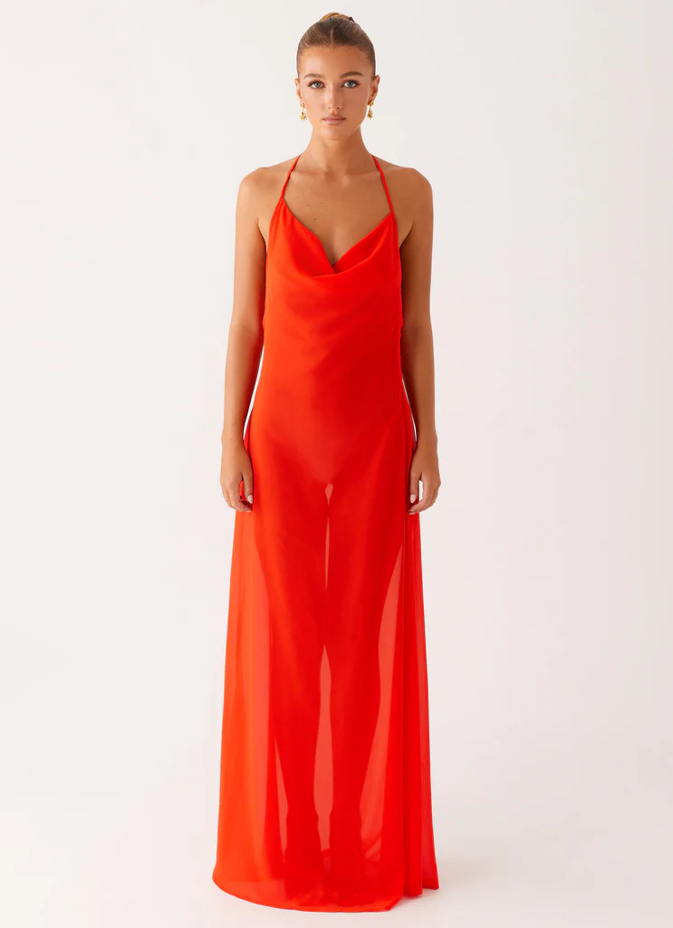 Abito Maxi Fantasy - Arancione