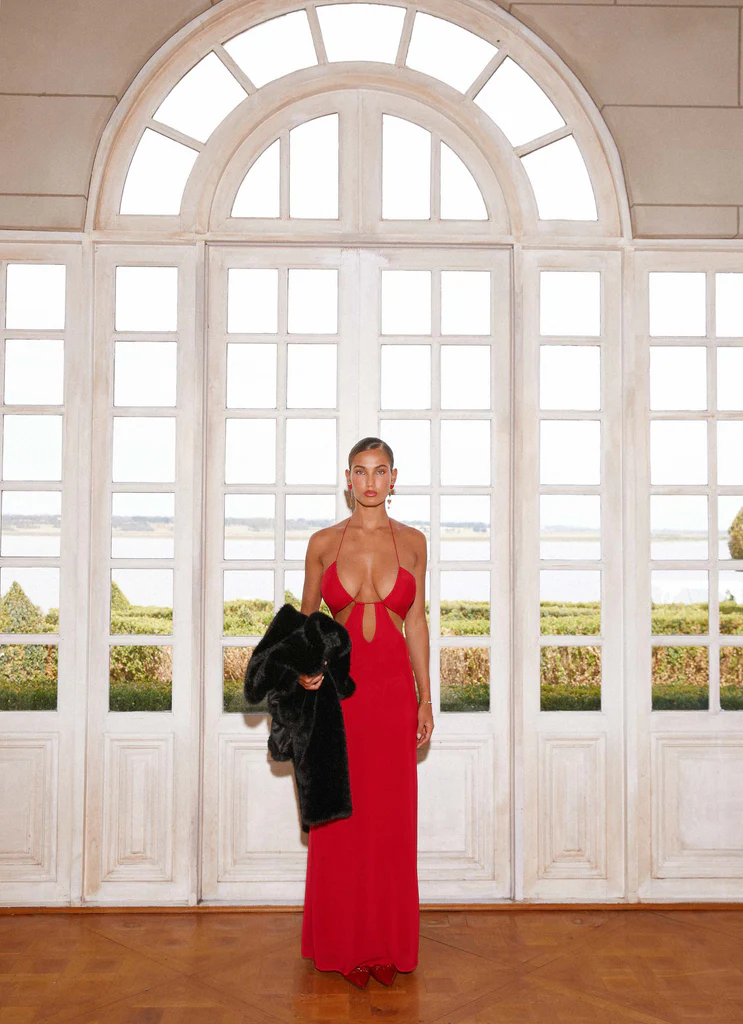 Abito Maxi Hallie - Rosso