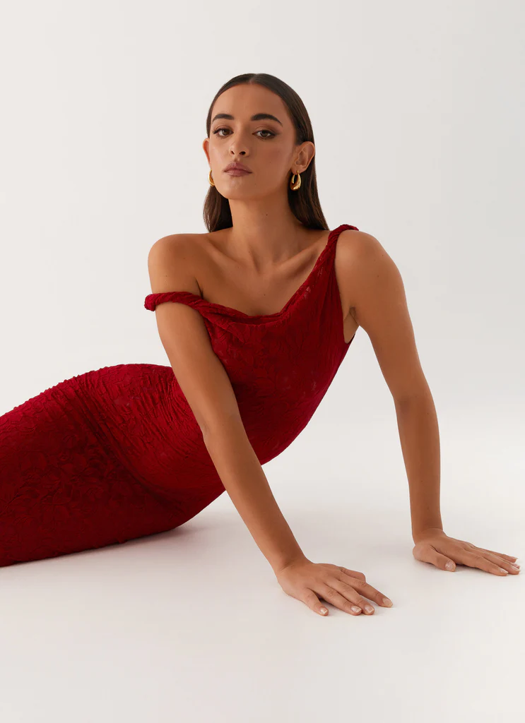Abito Maxi con Spalline a Twist Arabella - Marrone