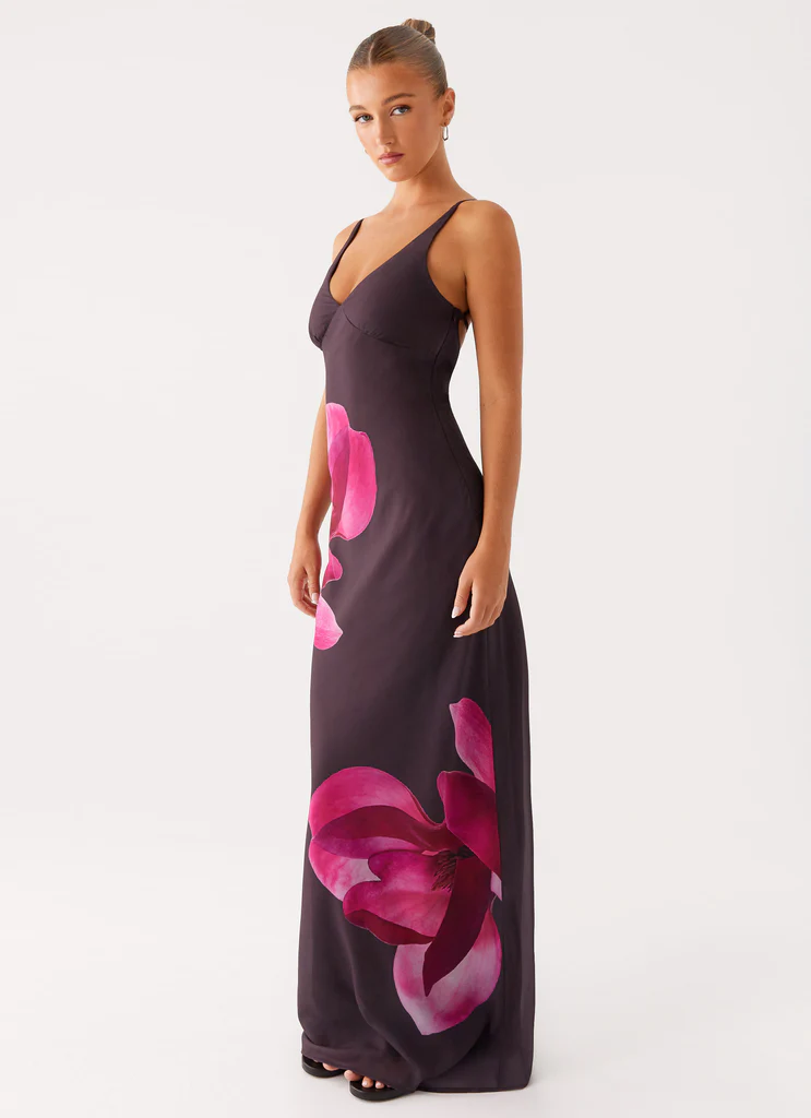 Griselda Maxi Dress - Cioccolato Scuro