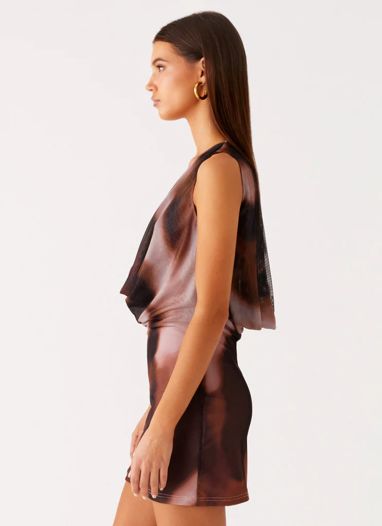Larson Mini Dress - Nero Gradient