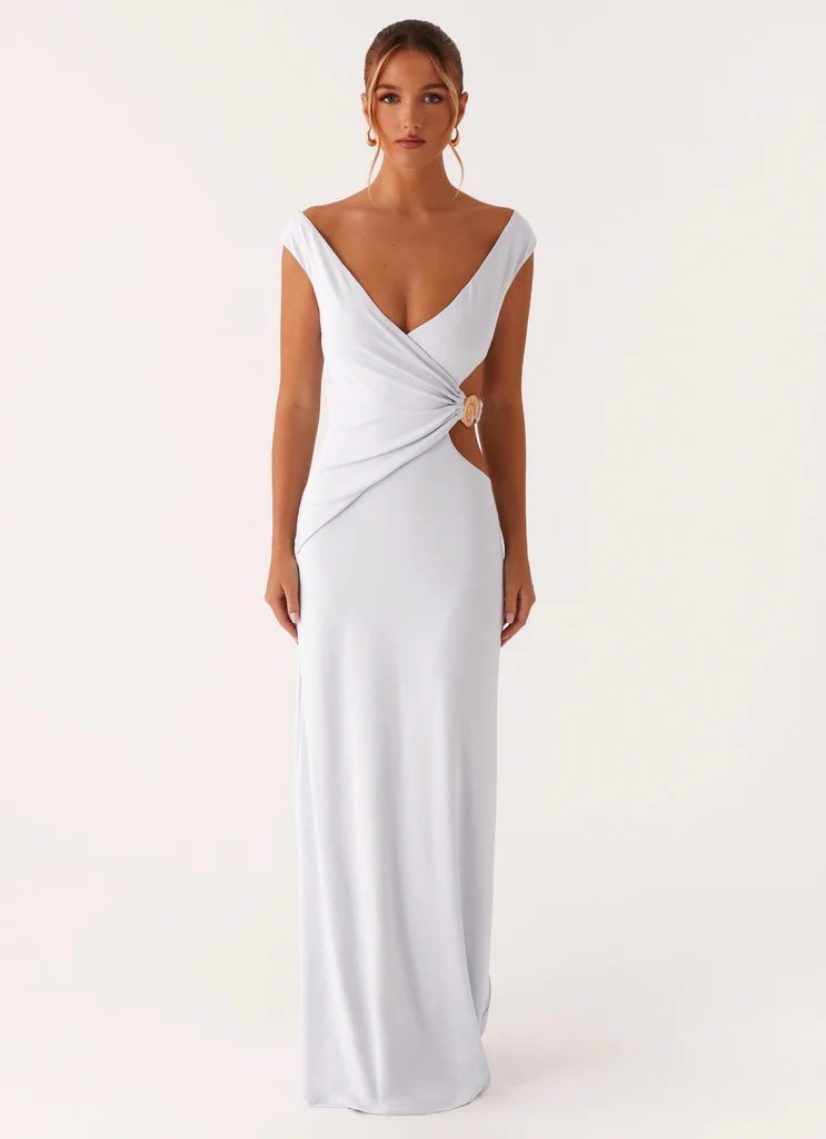 Romane Maxi Dress - Azzurro Pallido