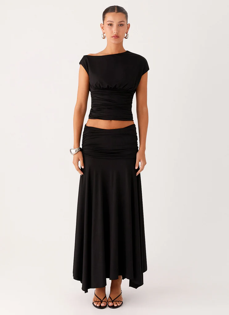 Top Asimmetrico Liana - Nero