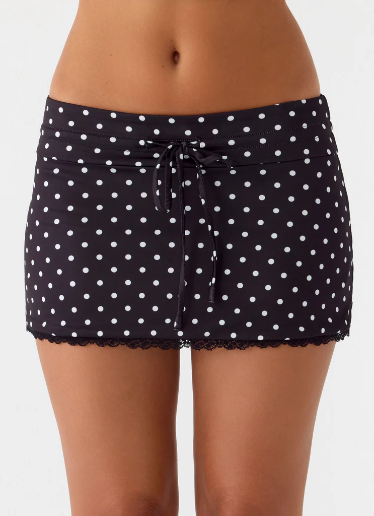Get No Sleep Mini Skort - Puntini neri