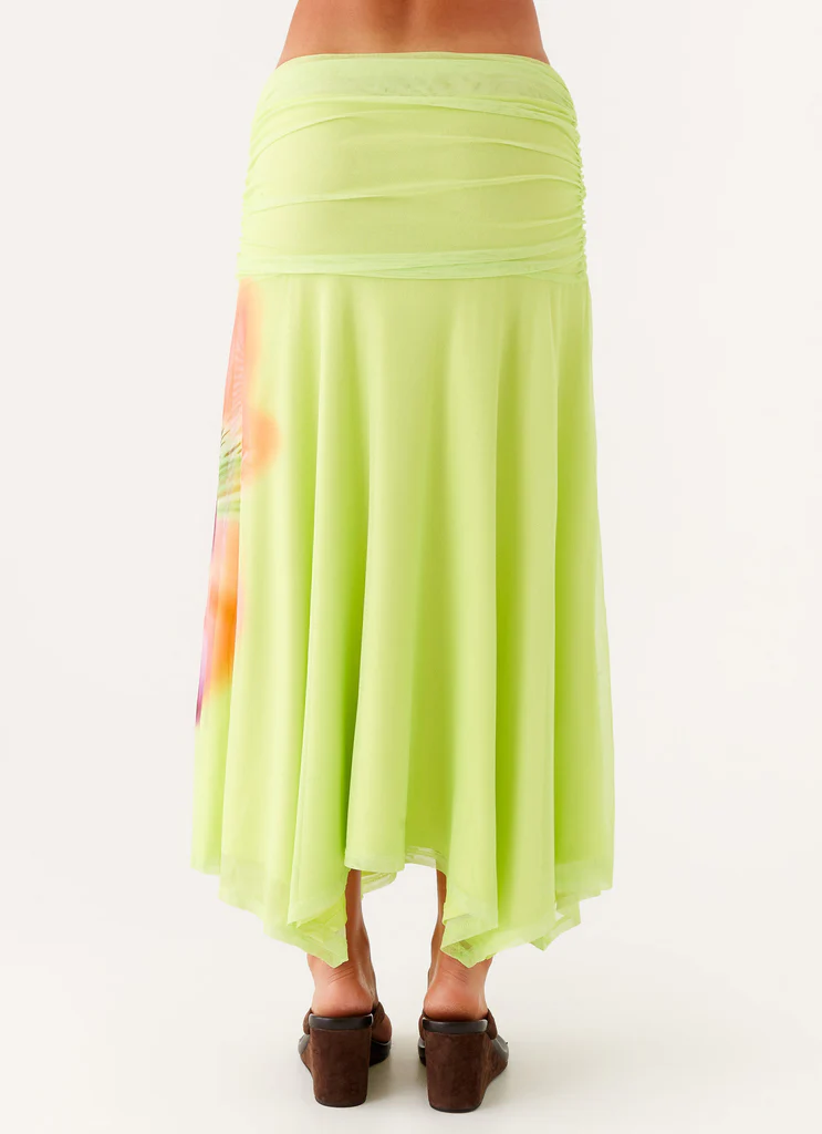 Maxi gonna arricciata Liana – Verde tropicale Maxi gonna arricciata Liana - Verde tropicale