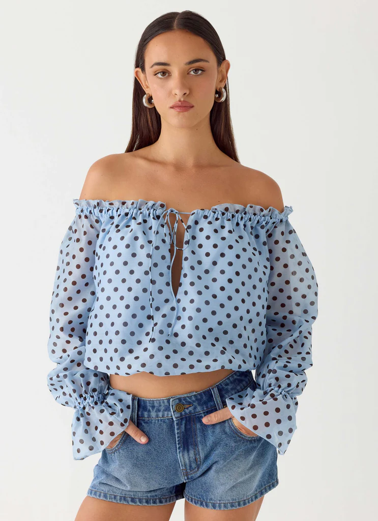 Top Tedara - Punto Blu Mocha