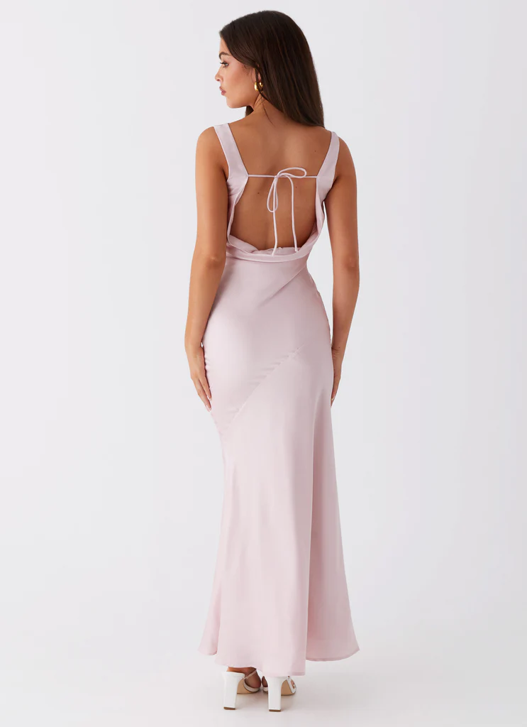 Abito Maxi in Seta Be Mine - Rosa Mauve