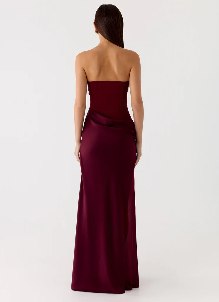 Champagne Skies Maxi Dress - Plum