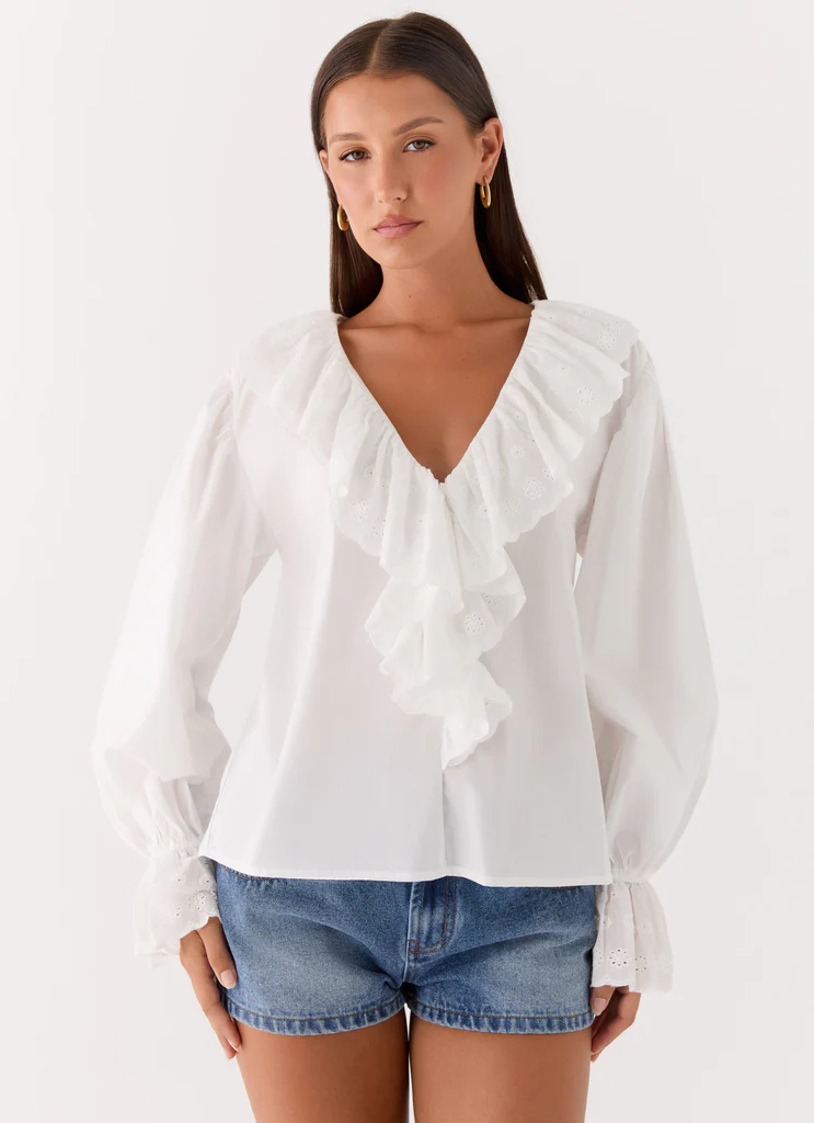 Camicetta in Cotone Verrin - Bianco