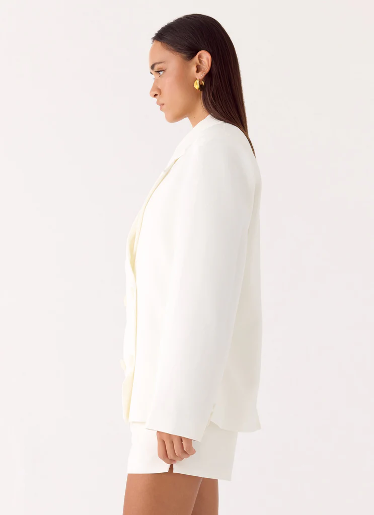 Blazer in Tessuto Asher - Bianco