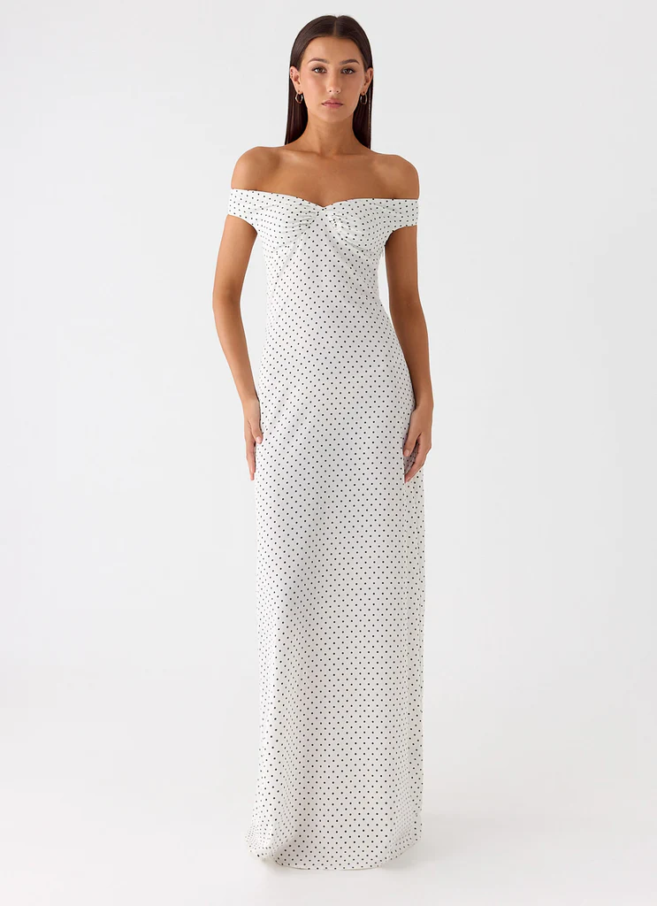 Abito Maxi Melany - Puntini Bianchi