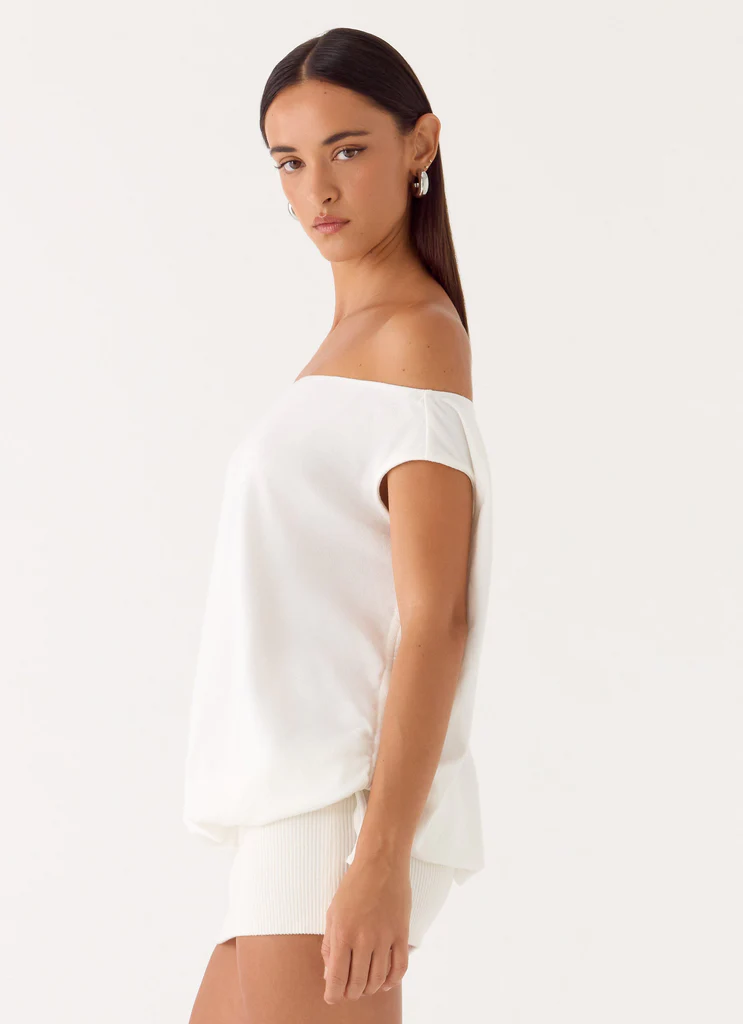 Abito Mini in Maglia Leighken - Bianco