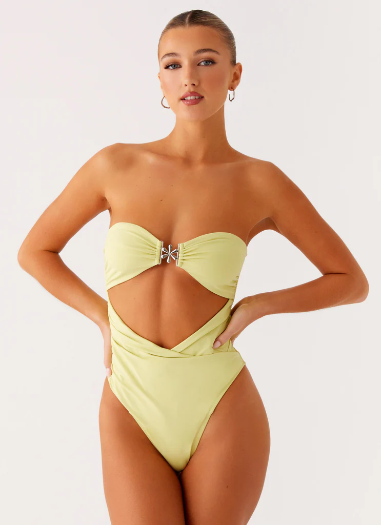 Tuta da bagno monopezzo Ocean Tempest - Lime