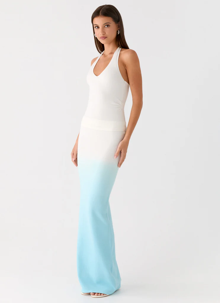 Maxi gonna Deep Sea Kiss – Blu Ombre Maxi gonna Deep Sea Kiss - Blu Ombre