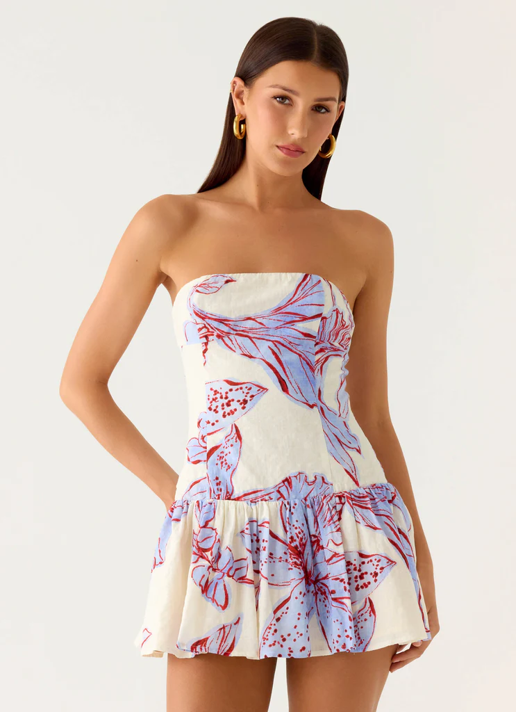 Mario Mini Dress - Fiori Viola