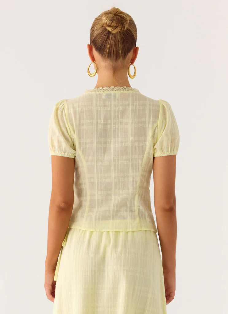Camicia Button Up Sweet Lullaby - Giallo Limone