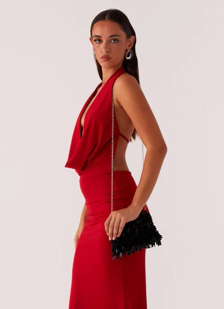 Borsa con Perline Josefine - Nero