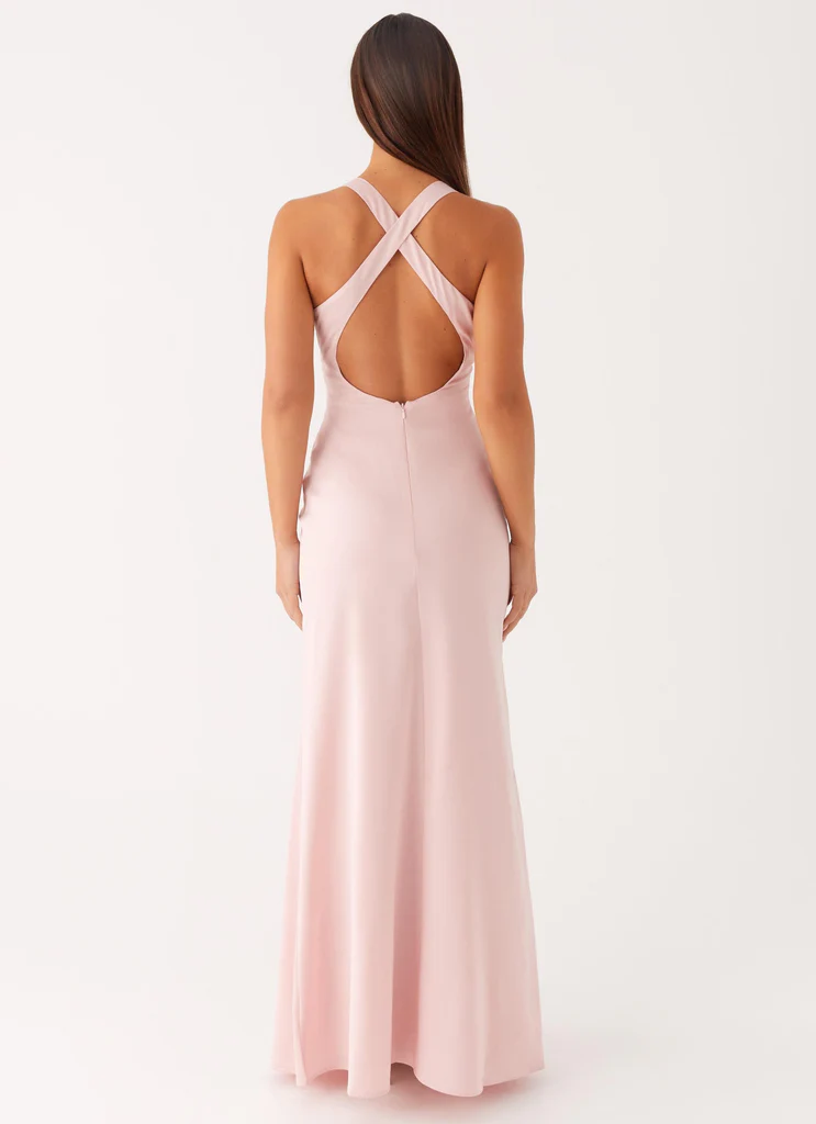 Abito Maxi a Spalline Desi - Rosa