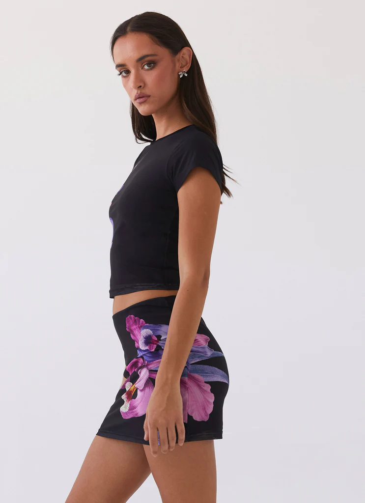 Mini gonna in rete Sunset Bliss – Fiori Cosmo Mini gonna in rete Sunset Bliss - Fiori Cosmo