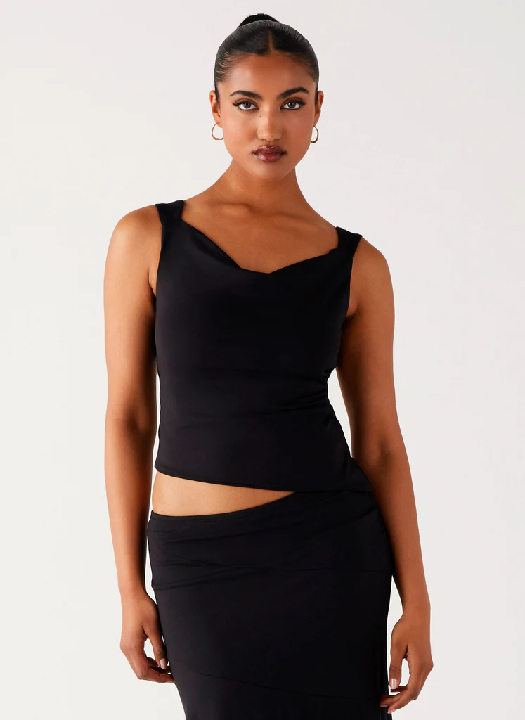 Top a collo Wonderlust - Nero