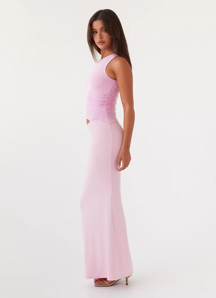 Vestito Maxi a Una Spalla Seranella - Rosa