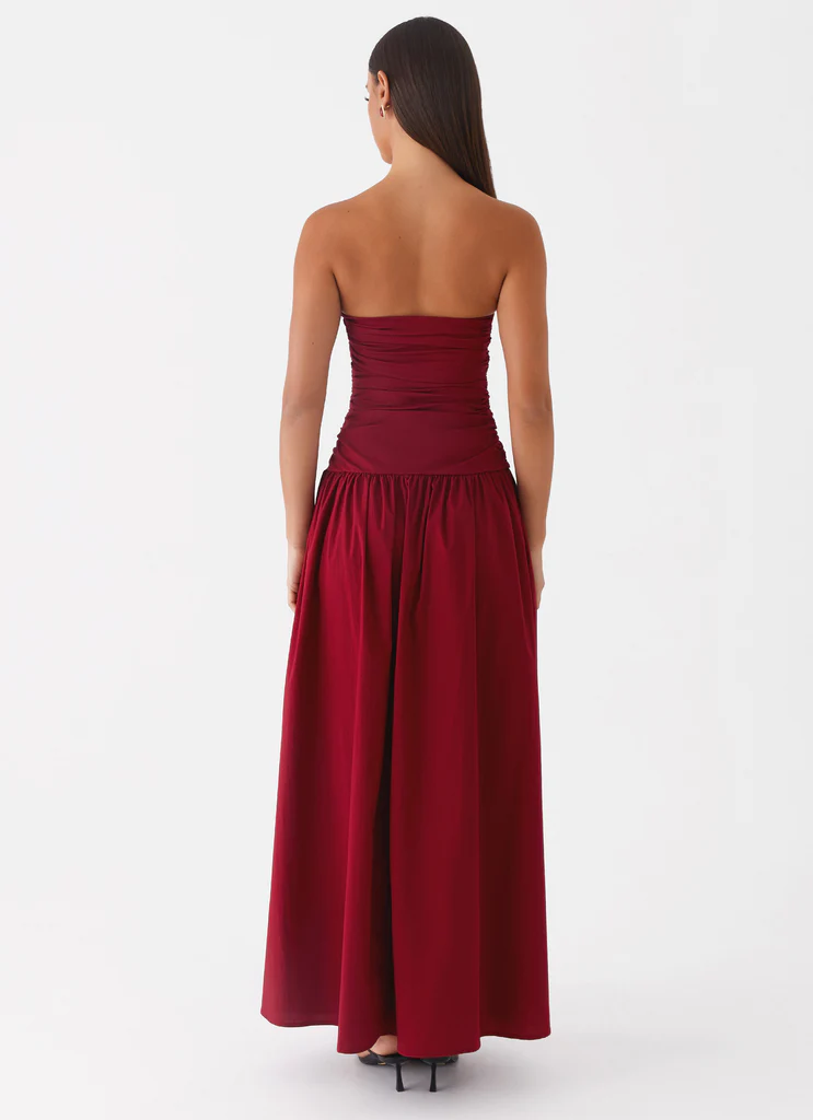 Abito Maxi Carmel - Merlot