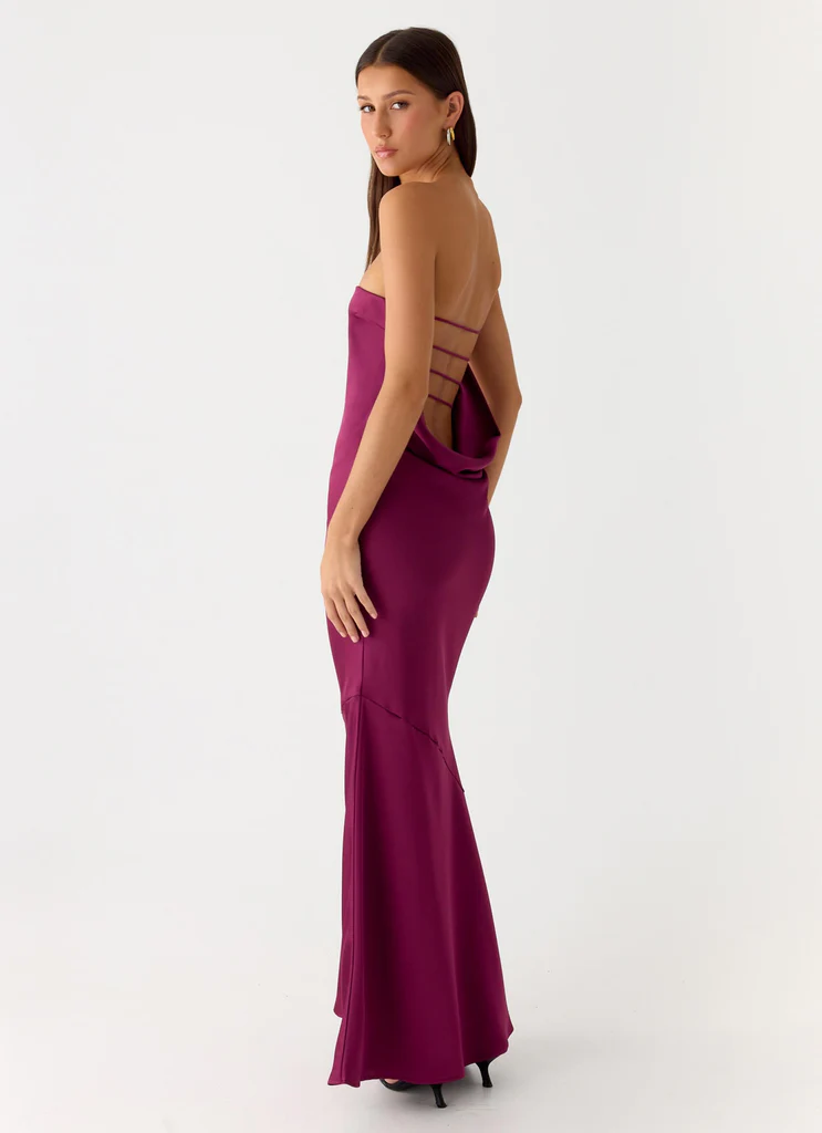 Abito Maxi Endless Nights - Prugna