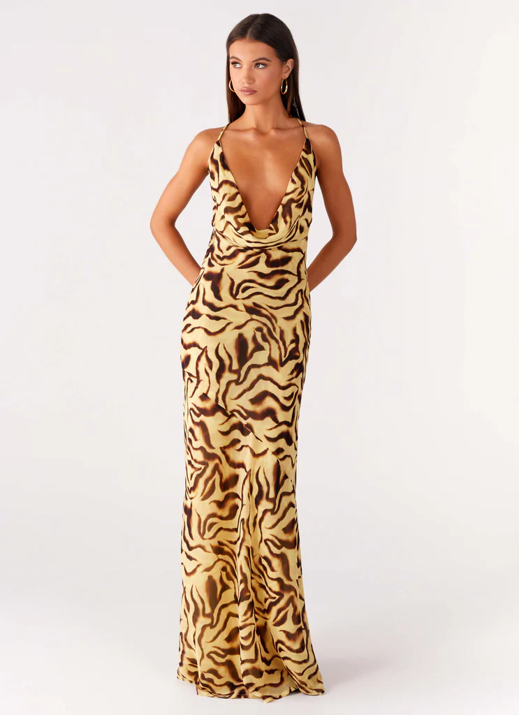 Viva Lune Maxi Dress - Stampato Laguna