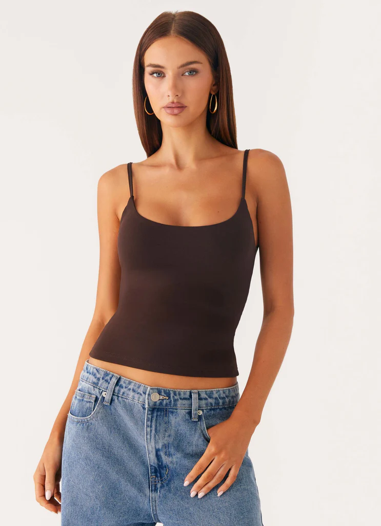 Blondie Tank Top - Cioccolato