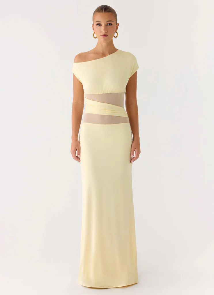 Vestito Maxi Like Honey - Giallo Burro