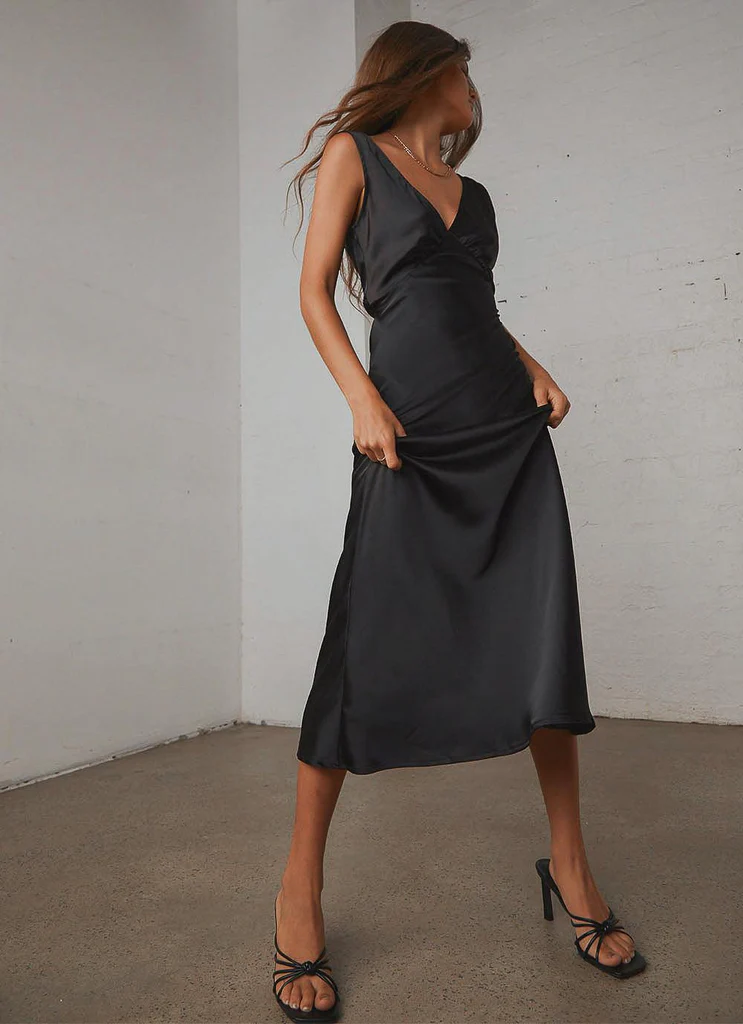 Loren Midi Dress - Nero