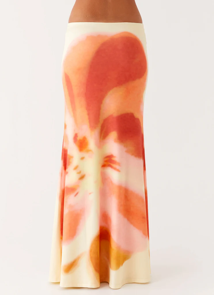 Moka Maxi Skirt – Fiori di Mimosa Moka Maxi Skirt - Fiori di Mimosa