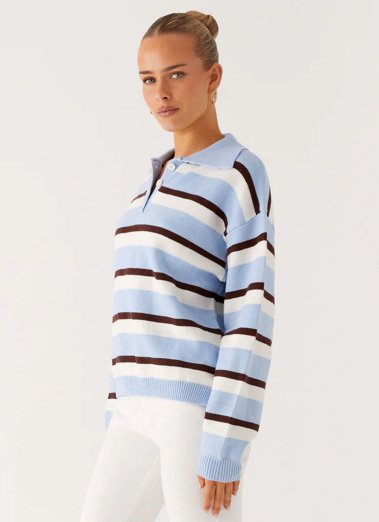 Polo a Strisce Liana - Strisce Blu