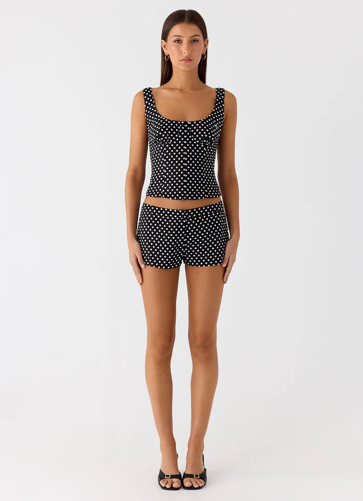 Top Bustier Coastline - Puntini neri