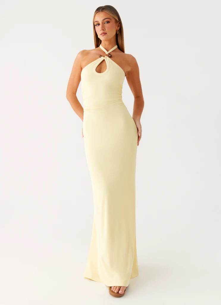 Vestito Maxi Instant Attraction - Giallo